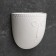 Cashpo suspended "silhouette" white, 17x7cm