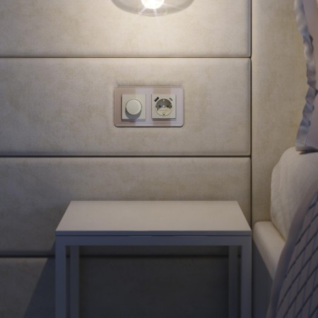 Frame W0022417, 2 Elite sockets, smoky, glass-2