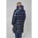 Female coat, size 58, dark blue color