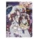 Gift notebook, A6, 100 sheets, a colored block, with a curly knife on a magnet, "anime", mix