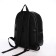 Youth backpack of artificial leather with lightning, 4 pockets, black color