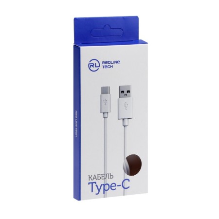 Red Line cable (UT000009459), Type -C - USB, 1 m, charging + data transfer, white-3