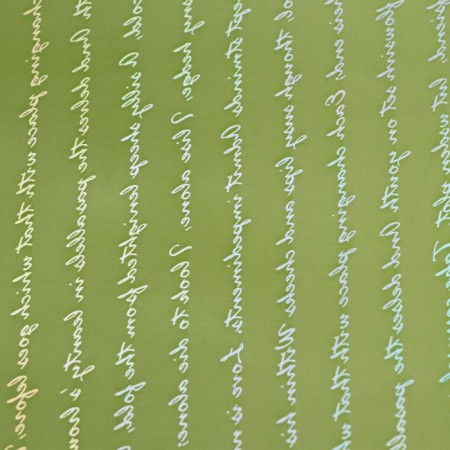 Flower film "Letter" 58cm*5m, light green-2