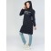 Female dress Knitwear Future, size 50, dark blue color