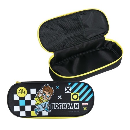 Penal-football is soft 90 x 220 x 90 mm, textile, Hatber "Vlad A4" Black NPK_73264