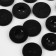 Button 2 punctures, d = 25 mm, black color