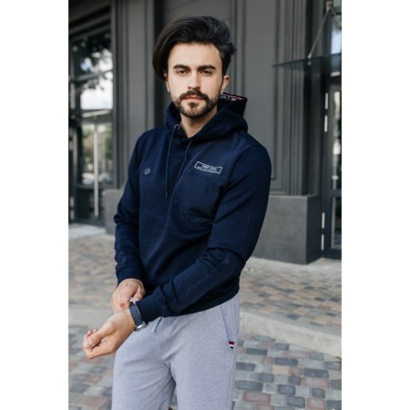Male jumper, size 46, dark blue color-1