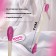 Cotton -based sticks, 7 cm, 112 pcs, in a plastic organizer, pink color
