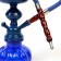 Hookah "tunch", 25 cm, 1 pipe, blue