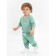 Network and sliders children's fashion, height 80 cm, green color