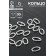 Connective ring, 11 × 7 mm (set 30 pcs.), Silver color
