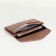Women's wallet on the button, brown color