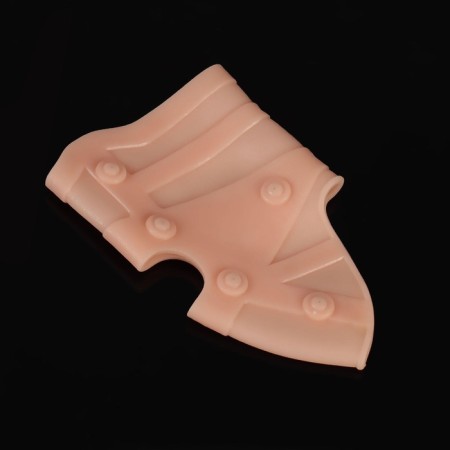Silicone bandage for the knee joint, with magnets, beige color-2