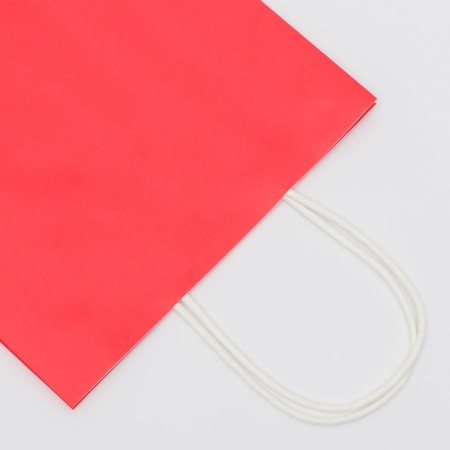 Craft package red, round handle, 22 x 13 x 32 cm, 120 g-1