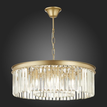 Suspended chandelier ST LUCE. SL1624.203.08. Ercolano. 6x40 W, E14, 55x55x18 cm, Shampan-2