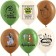 Latex ball 12 “Ogra and Cakes”, 2 tbsp., Set 25 pcs., Mix