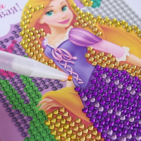 Diamond mosaic, 16x10.5 cm, princesses-4