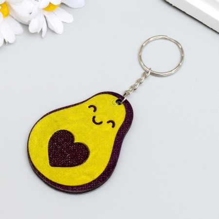 AVARA "Avocado with a bone-heart" 5.1x6.5 cm-1