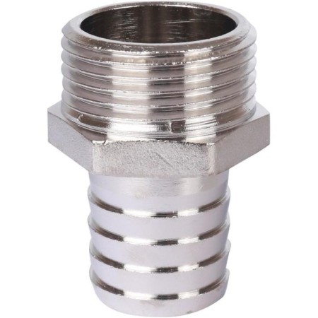 Stout SFT -0067-000125, 1 "X 25 mm, external thread, nickelled brass