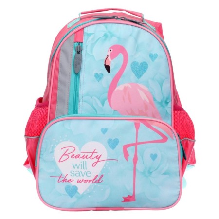 School backpack, 37 x 26 x 13 cm, ergonomic back, Calligrata ORT "Flamingo"-7