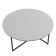 Majore Glass Coffee table, 800 × 800 × 390 mm, white Lacobel color
