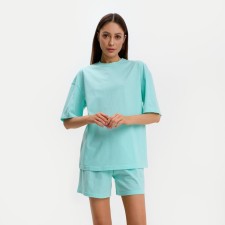 Female pajamas (T -shirt and shorts) KAFTAN BASIC p. 40-42, turquoise