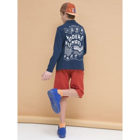 Turtleneck for a boy Pelican, height 116 cm, dark blue color-10