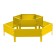 Glocked flowerbed, 2 tiers, d = 60–100 cm, h = 30 cm, yellow, Greengo