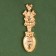 Spoon-hareman "Dragon will bring good luck", 7 x 7 cm