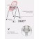 Stool for feeding children's Rant Vita, Cloud Pink Color