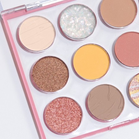 Professional palette of shadow shallows Volcano of 12 colors-2
