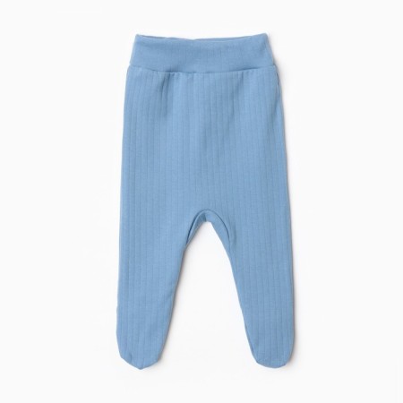 Sliders with a wide belt, the color is blue, height is 56 cm