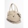 Female bag, genuine leather, ludor beige, 35x12x26 cm