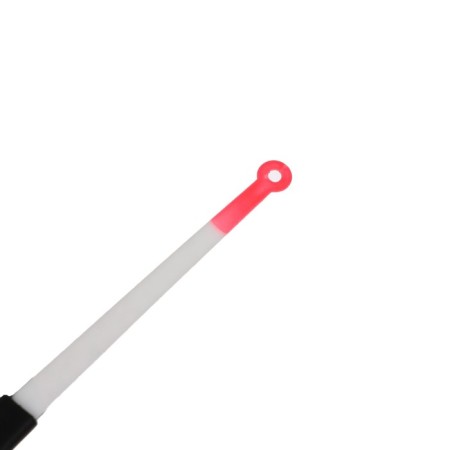 Fishing rod winter balalaika with a guard, black red color, HFB-37-5