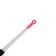 Fishing rod winter balalaika with a guard, black red color, HFB-37
