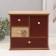 Casket wood 4 boxes 23.4x10x21 cm