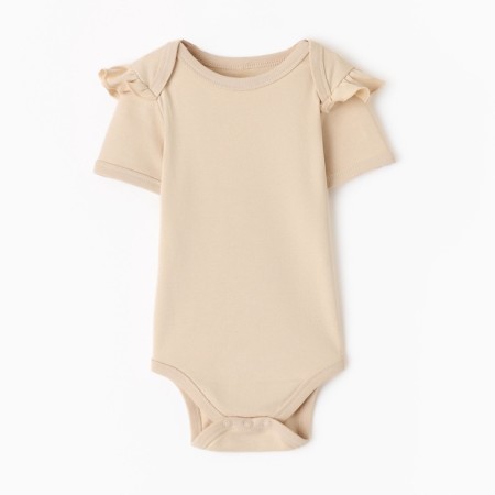Body Children with ruffles Minaku "Nature", beige color, height 62-68 cm