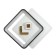 VILSA lamp LED 156W white-black 50x50x7 cm Bayerlux