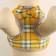 AMUNICE COMMUNICAL with a soft harness, 120 x 1 cm, Osh 28-54 cm, OG 36-60 cm, gray-yellow cage