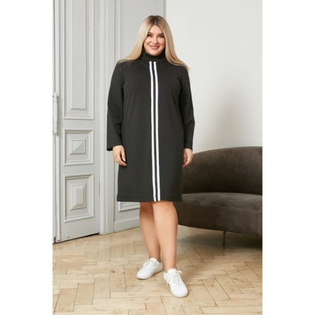 Female dress, size 56, black color-2