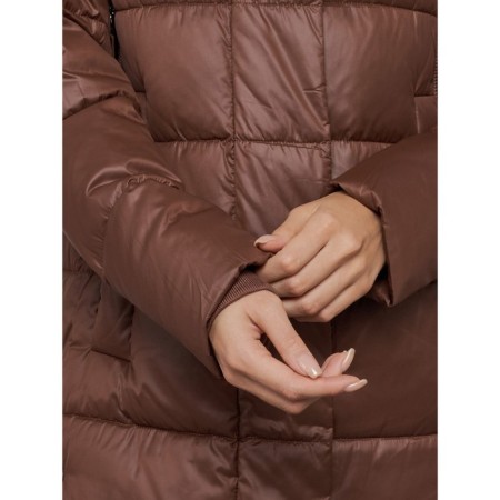 Coat insulated winter female, size 46, dark brown color-13