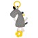 Slice suspension “Cruster zebra”, rattle, teething, rustling, crumbs