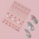 Nail stickers 8*6cm New Year's patterns Z-A1185 red/white volumetric substrate QF