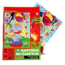 Картина из пайеток «Слоник»