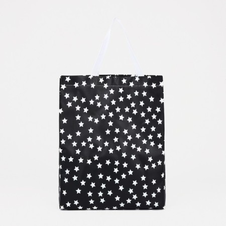 Household bag without fastening, black color-1