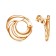 Earrings "minimal" a wave, gilding