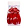 Airy ball 12 "I love you", pastel, 1-sided, set 5 pcs., Red color