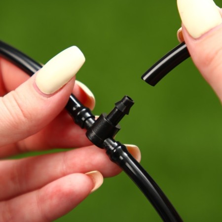 T-shaped connector, 5 mm, plastic, Greengo-2