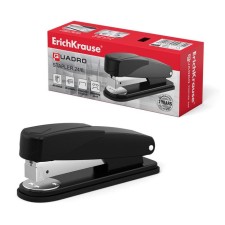Staplair Erichkrause Quadro Half-Strip, No. 24/6, up to 30 sheets, anti-stepler, black