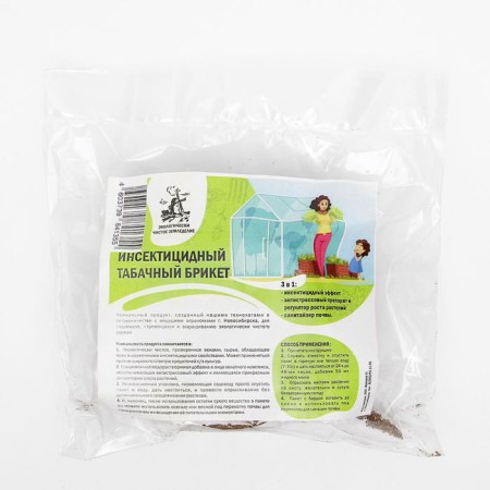 Fertilizer tobacco bricket "Environmentally friendly agriculture", 3 in 1, 200 g